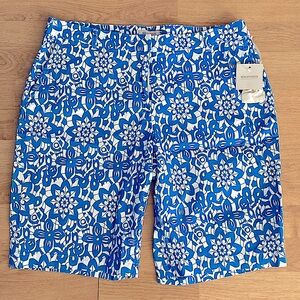 NEW Madison Turquoise Bermuda Board Shorts Size 10